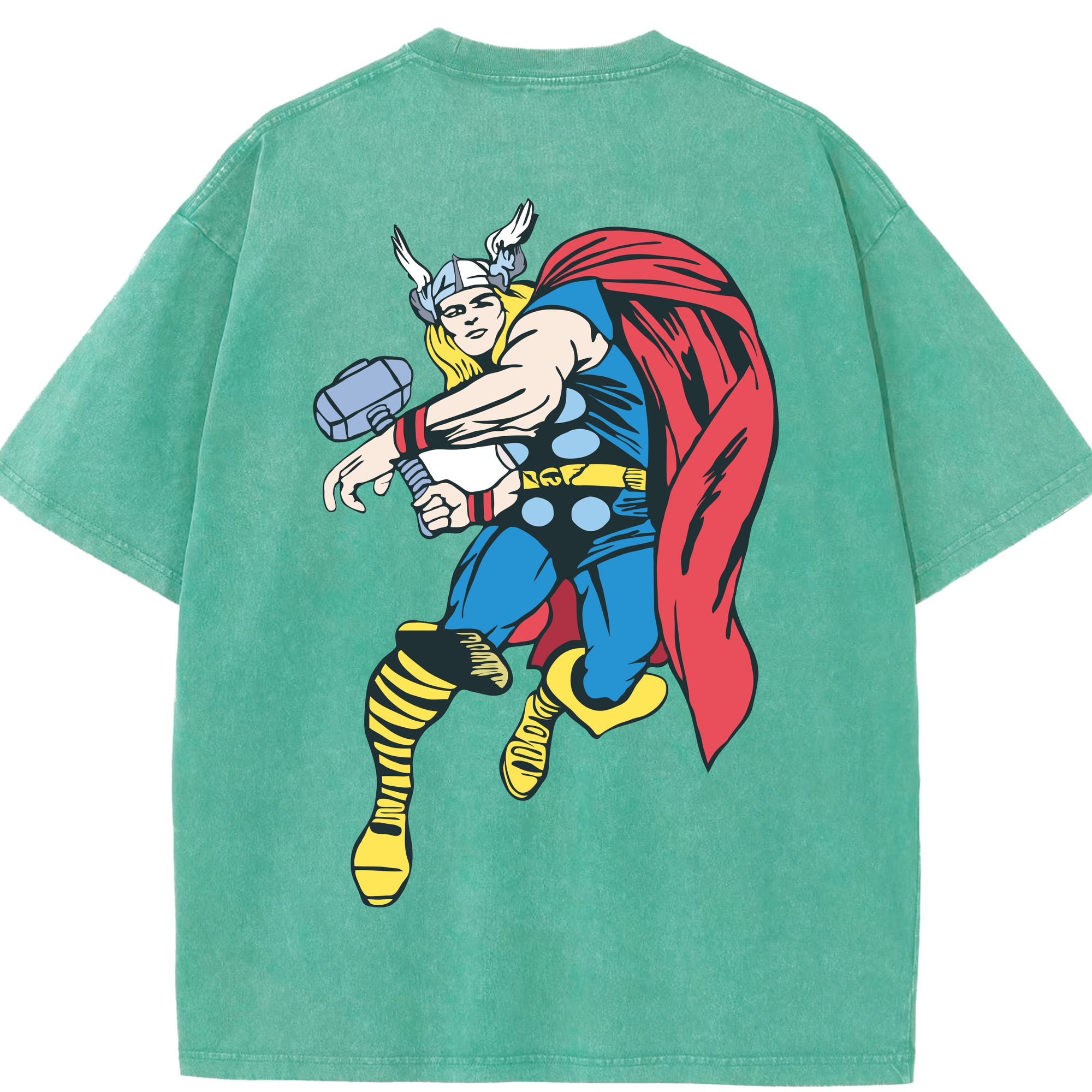 （画像用） アベンジャーズ The Avengers 綿100% ヴィンテージ風 半袖Tシャツ（背面プリント）